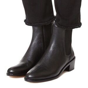 Loeffler Randall Black Leather Carmen Chelsea Boot | 7.5